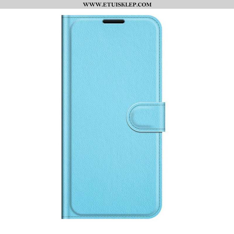 Etui Folio do Google Pixel 6 Klasyczna Sztuczna Skóra Liczi